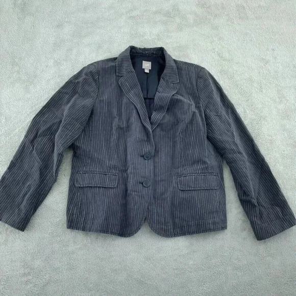J. Jill Blazer Womens L Pinstripe 3669 - Picture 1 of 10